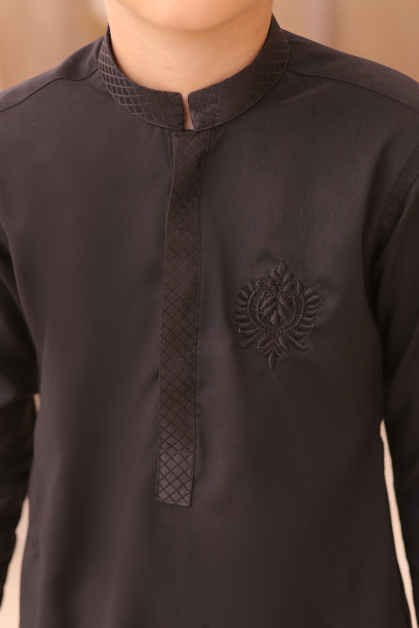 DMW Black Gents Junior Kurta Pajama Suit