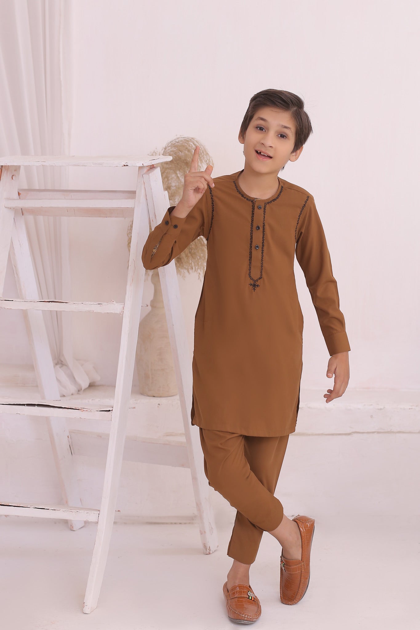 DMW FS Tan Kurta Pajama Suit