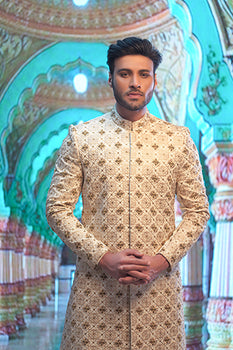 Finesst Grace Hand Embroided Sherwani For Groom